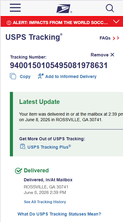 Tracking Number Proof 4